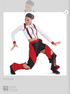 Tenth House Red & Black  Hip Hop Costume